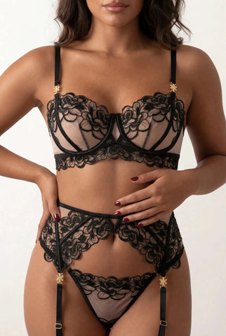 Four-piece lingerie set - LEXIE 