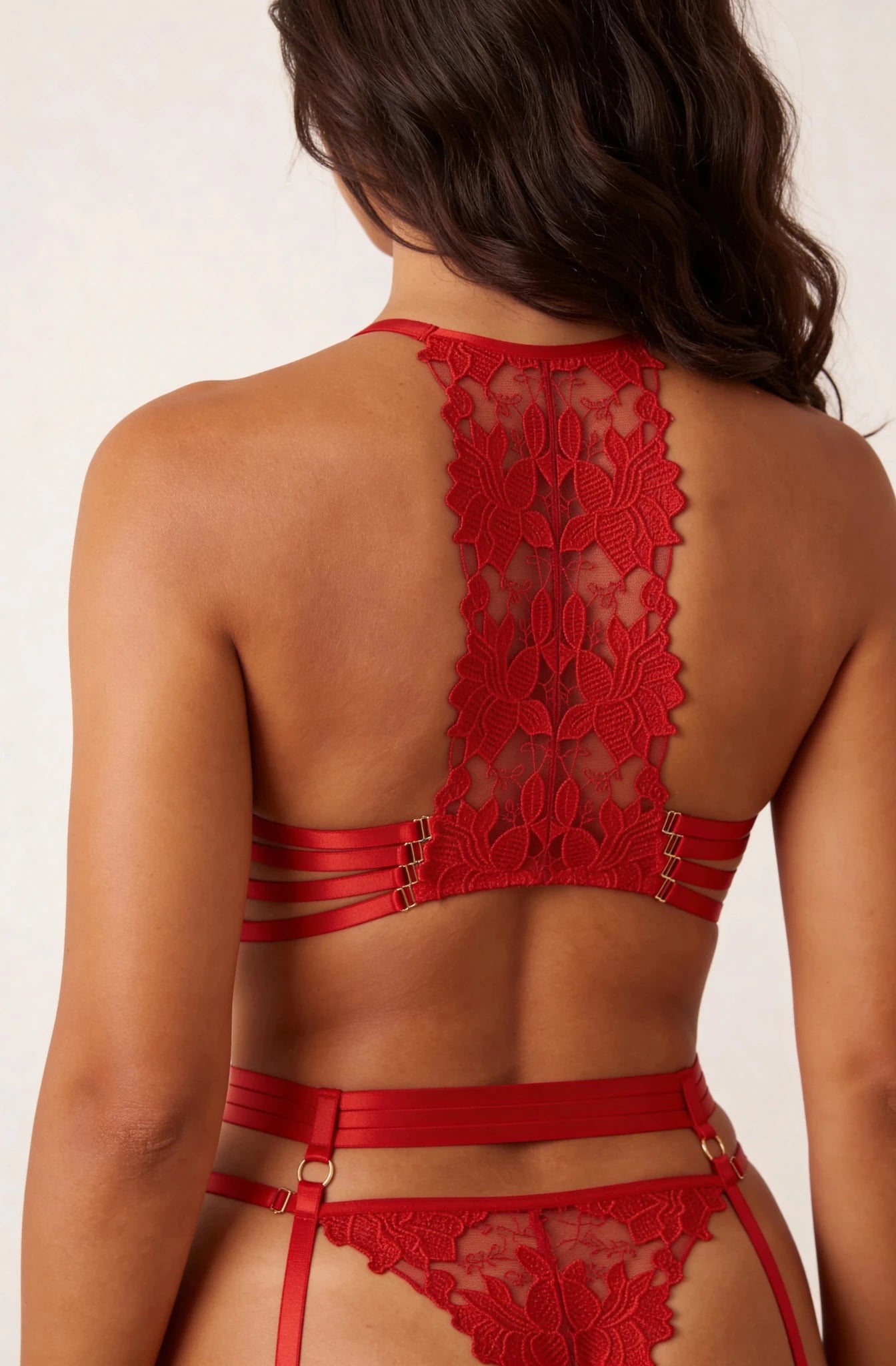 Ensemble quatre pièces - JOLYE Rouge - NAKED Underwear FR